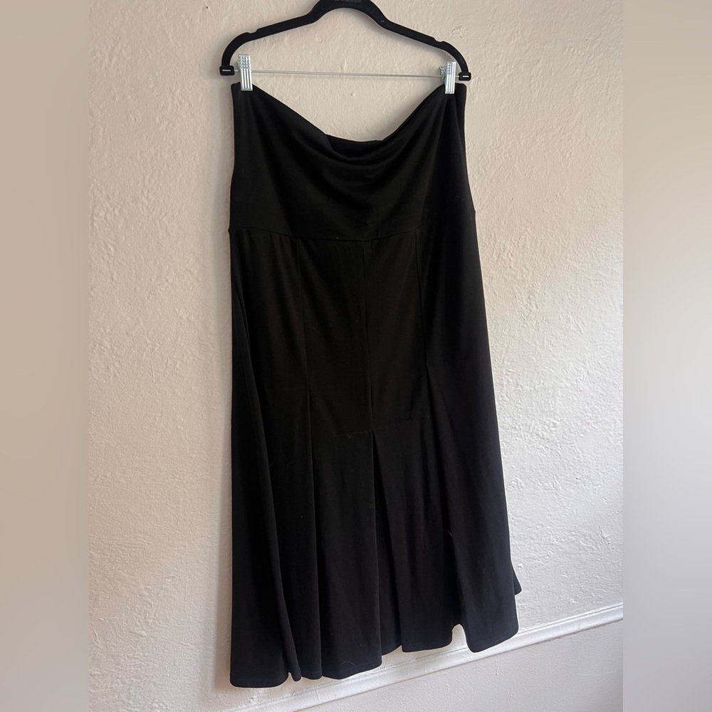 CAbi Black pleated skirt